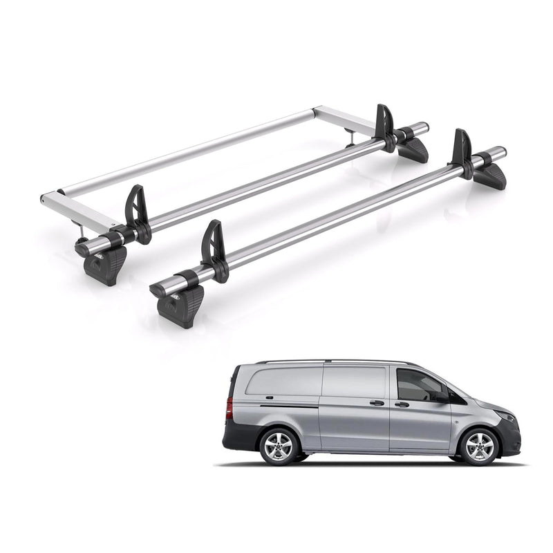 Mercedes Vito (2015 onwards) - Rhino Kammbar Fleet Roof Bars and Rear Roller