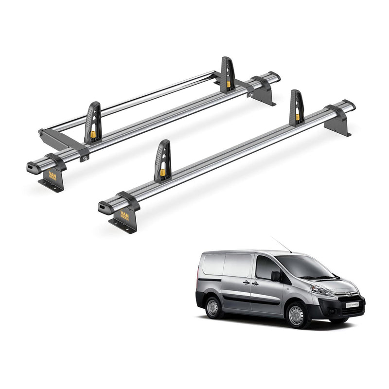 Toyota ProAce Roof Rack for 2013-2016 [Low Roof] 2 Bars & Roller Van Guard Trade