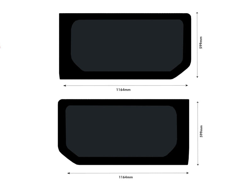 Renault Trafic (2014-) Driver and Passenger Side Fixed Window Privacy Camper Glass