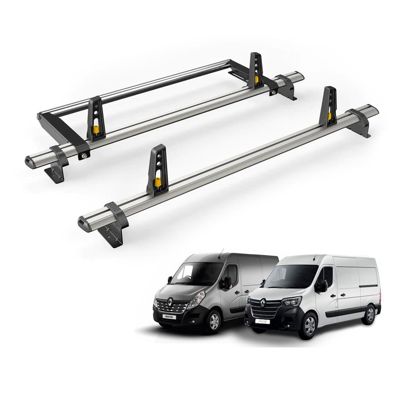 Renault Master (2010-2024) - 2 Van Guard Ultibar Plus Roof Bars + Roller
