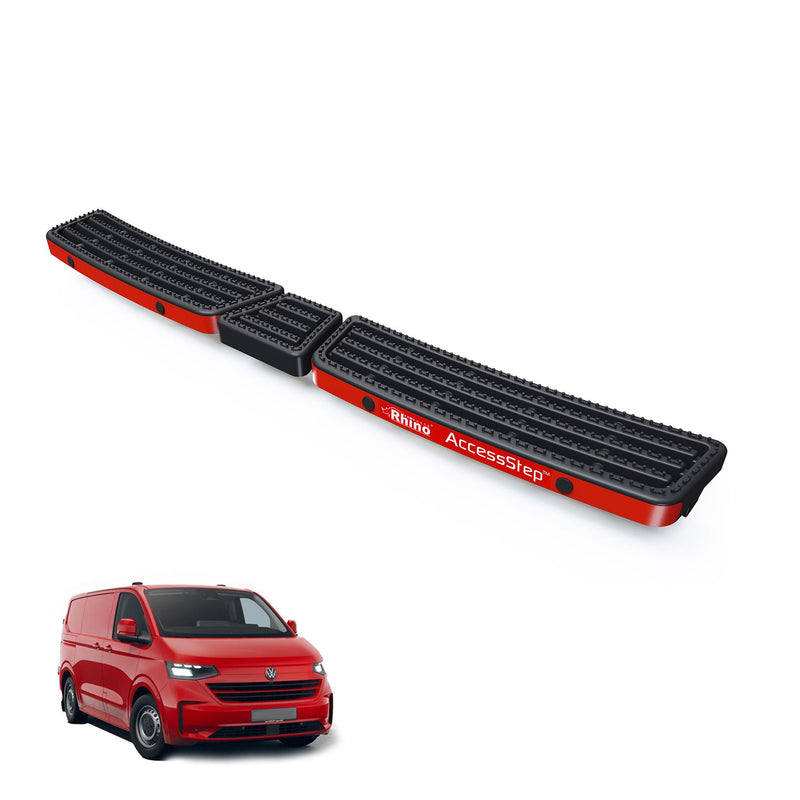 VW Transporter (2024-) Black Triple AccessStep - With Reverse Sensors
