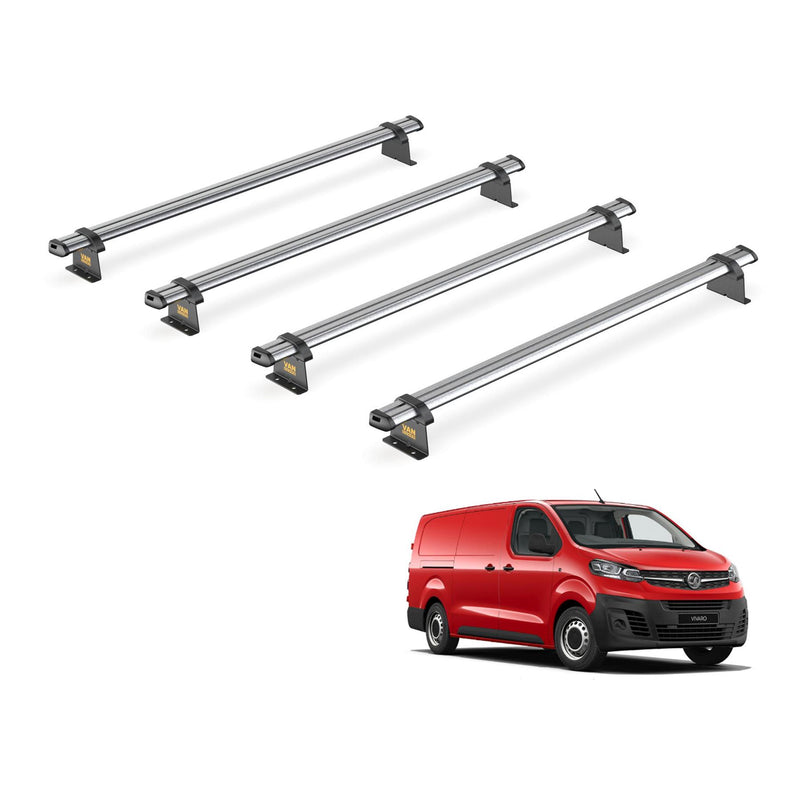 Vauxhall Vivaro (2019-) - 4 Van Guard Ultibar Trade Roof Bars
