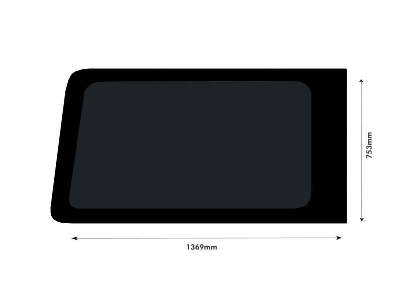 Ford Transit (2014-) - Left Fixed Right Opening Dark Tint Windows & Fitting Kit