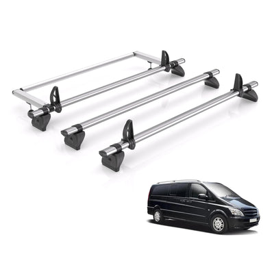 Mercedes Vito (2003-2014) - Rhino Kammbar Fleet Roof Bars and Rear Roller