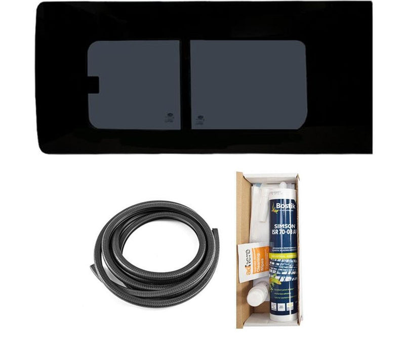 Ford Transit Custom 2023- Driver Side Opening Dark Tint Window With Fitting Kit