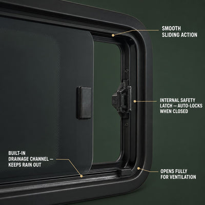 Ford Transit Custom (2013-2023) Opening Driver Fixed Passenger Side Tint Camper Van Glass