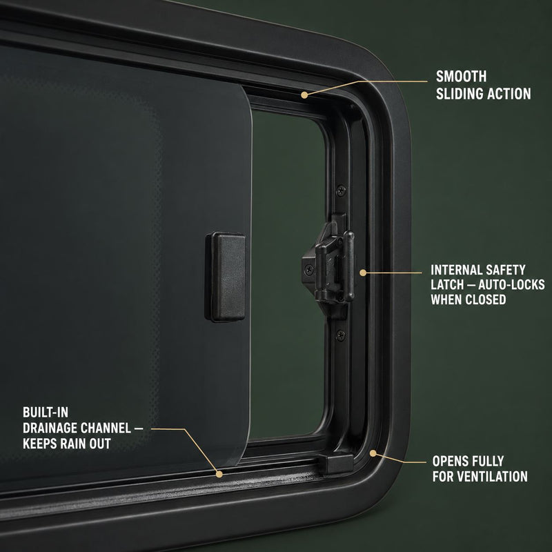 Ford Transit Custom (2013-2023) Opening Driver Fixed Passenger Side Tint Camper Van Glass