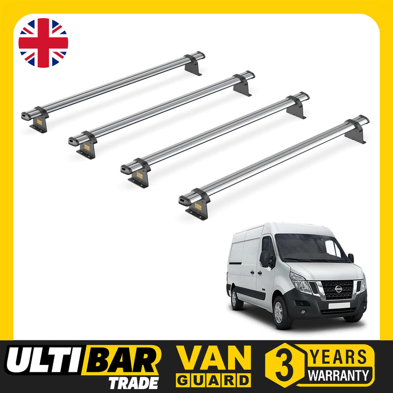 Nissan NV400 (2010-2021) - 4 Van Guard Ultibar Trade Roof Bars