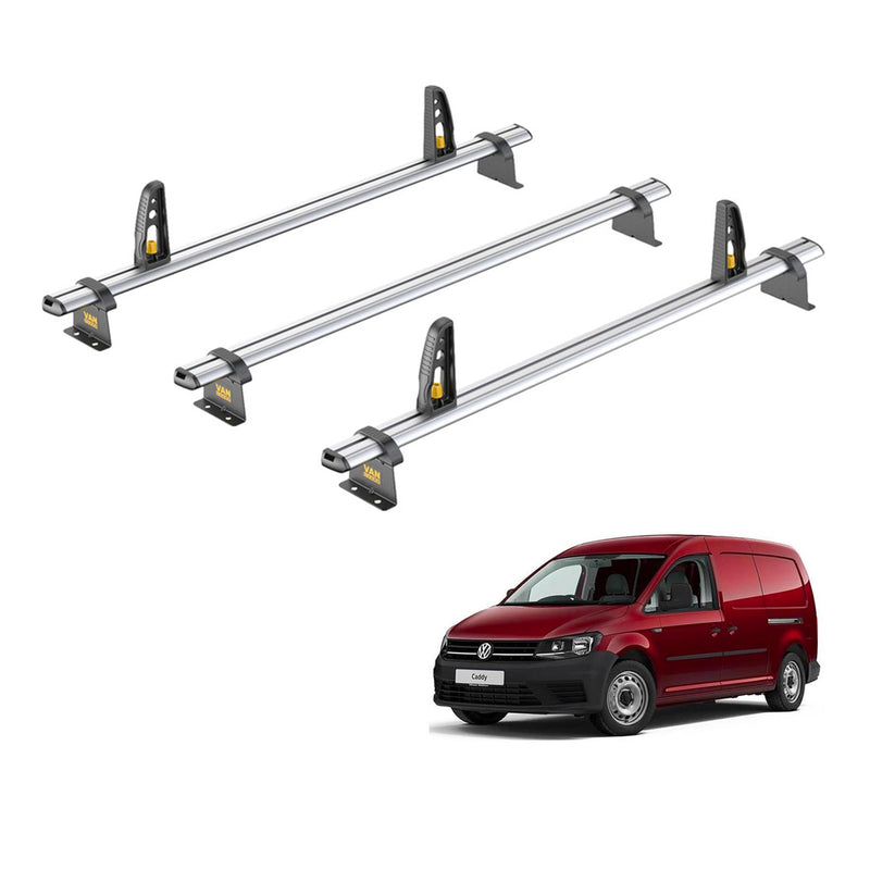 VW Caddy (2015-2020) - 3 Van Guard Ulti Roof Bars