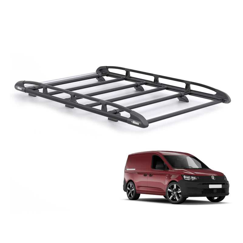 VW Caddy (2020-) - Rhino KammRack Black Roof Rack
