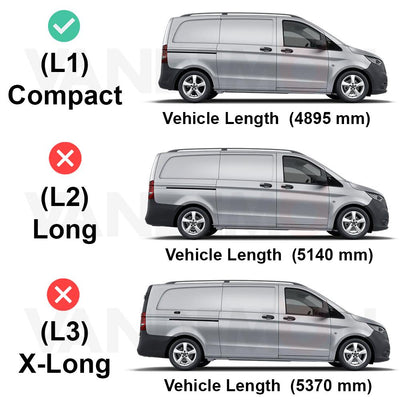 Mercedes Vito (2014-) - Rhino Kammrack Roof Rack