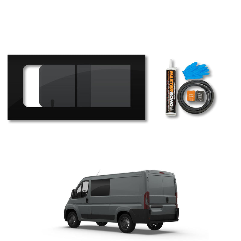 Toyota ProAce Max (2023-) Passenger Side Opening Window Privacy Camper Glass with Fitting Kit