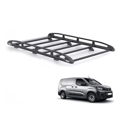 Peugeot Partner (2018 onwards) - Rhino KammRack Black Roof Rack