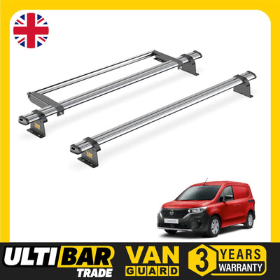 Nissan Townstar Roof Rack for 2022+ 2x Roof Bars & Roller - Van Guard Trade