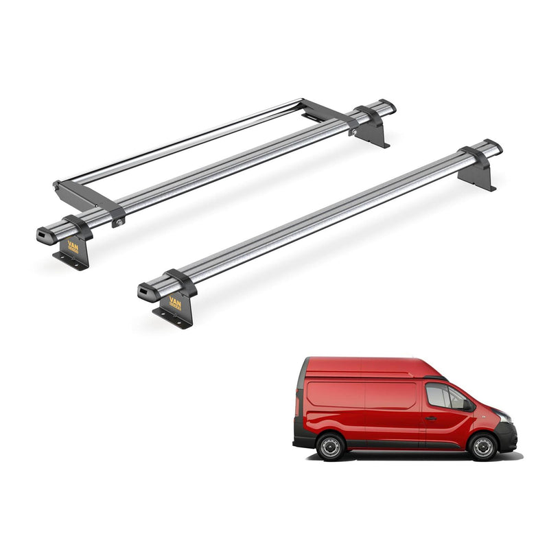 Nissan Primastar Roof Rack for 2022+ [H2 Roof] 2 Bars & Roller - Van Guard Trade
