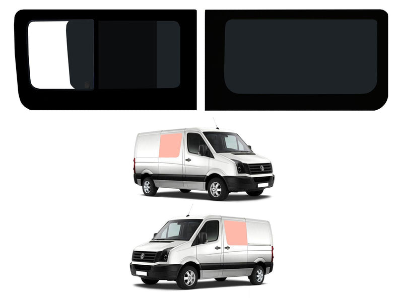 VW Crafter (2006-2017) Driver Fixed Passenger Opening Side Windows Privacy Camper Glass