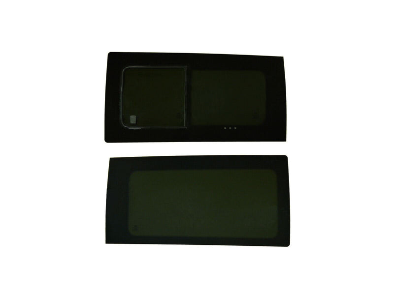 Mercedes Vito (2003-2014) Driver Fixed Passenger Opening Side Windows Privacy Camper Glass with Fitting Kit