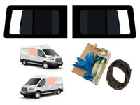 Ford Transit 2014 - Left Hand Side Open + Right Hand Side Open Tint Fitting Kit