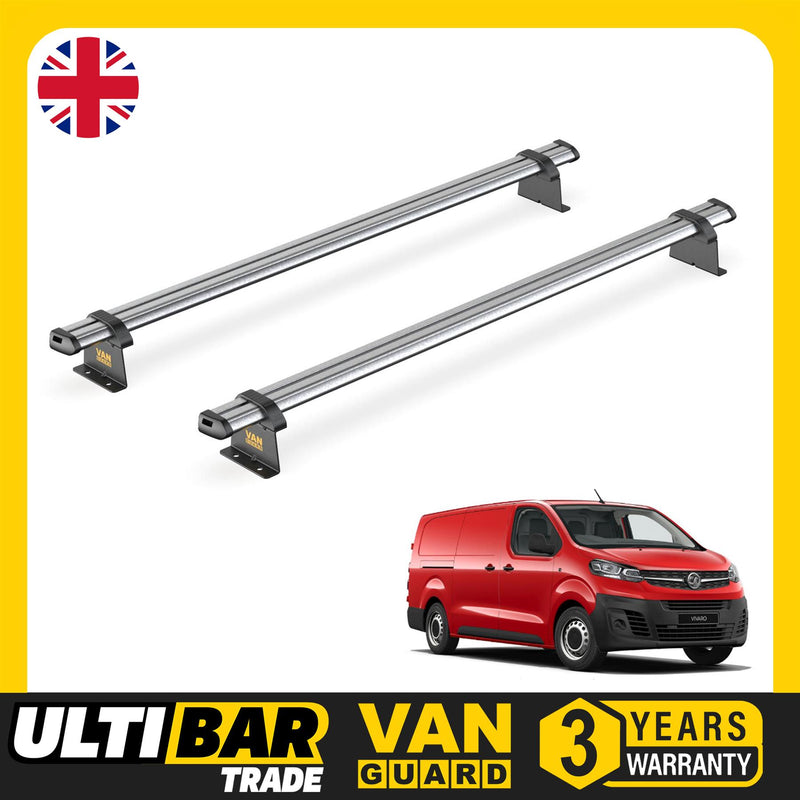 Vauxhall Vivaro (2019-) - 2 Van Guard Ultibar Trade Roof Bars