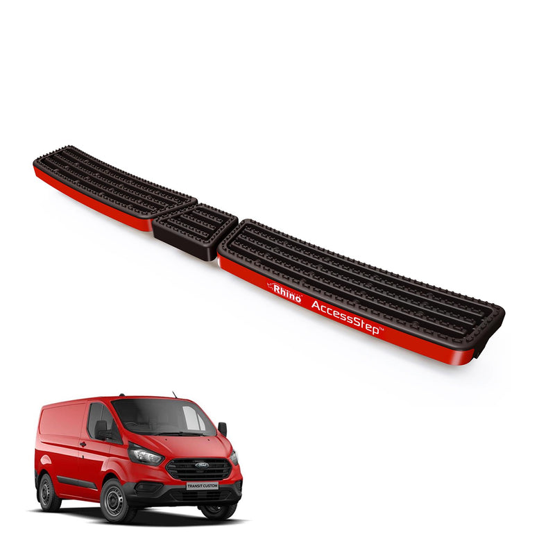 Ford Transit Custom (2013-2024) Black Triple AccessStep - No Reverse Sensors