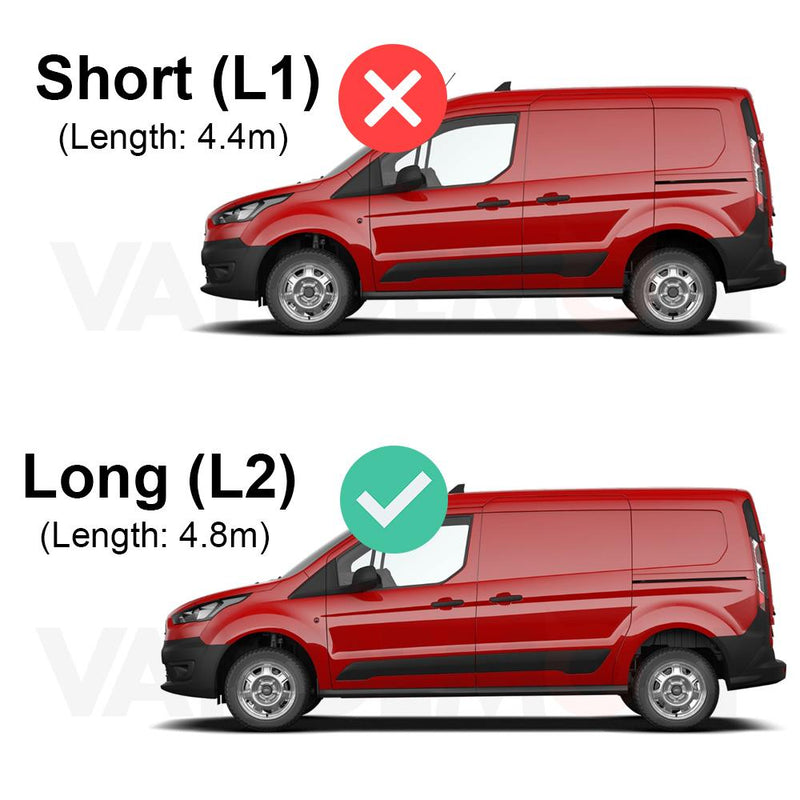 Ford Transit (2013-2023) Connect - Rhino KammRack Black Roof Rack