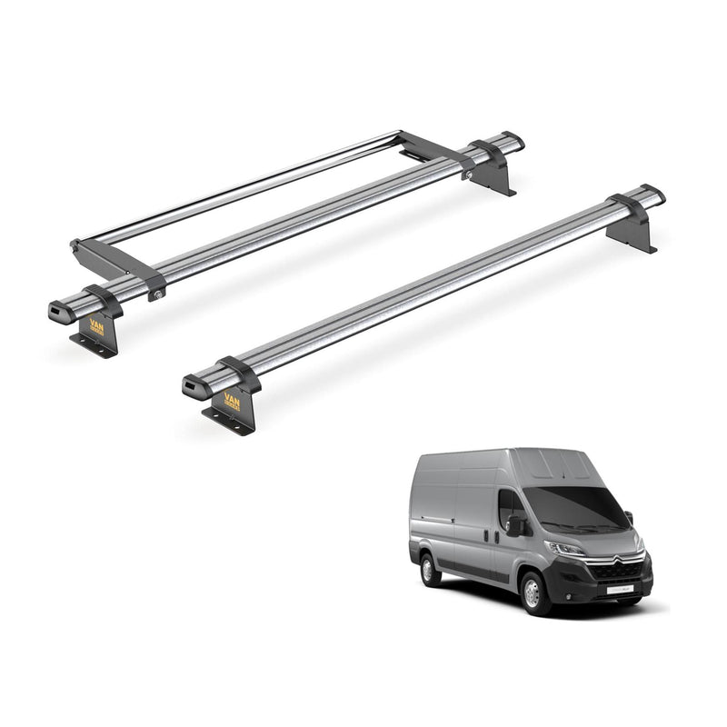 Citroen Relay Roof Rack for 2006+ [H3 Roof] 2 Bars & Roller - Van Guard Trade