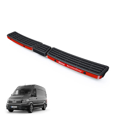 MAN TGE (2017-) Black Triple AccessStep - With Reverse Sensors