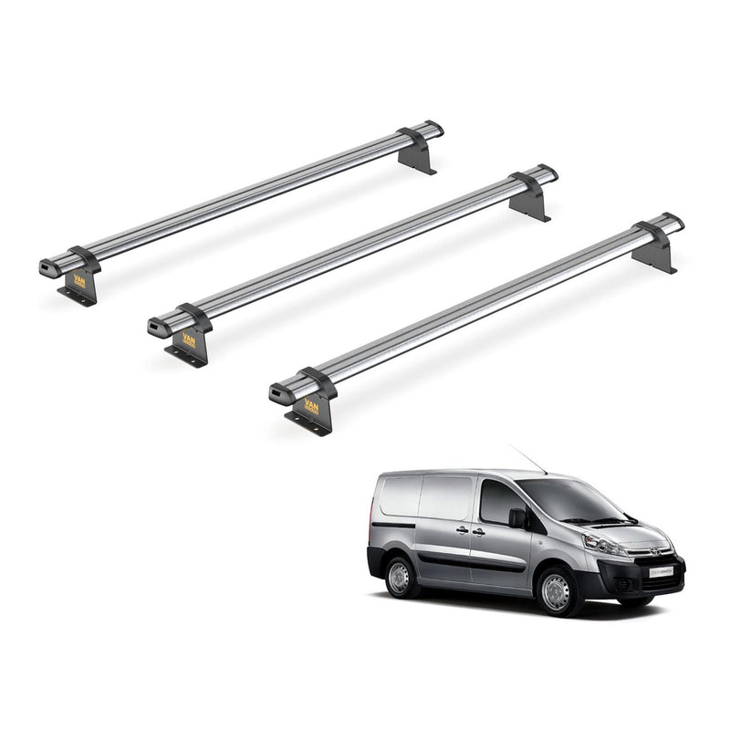 Toyota ProAce (2013-2016) - 3 Van Guard Ultibar Trade Roof Bars