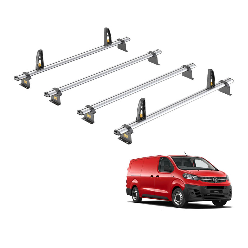 Vauxhall Vivaro (2019-) - 4 Van Guard Ultibar Plus Roof Bars