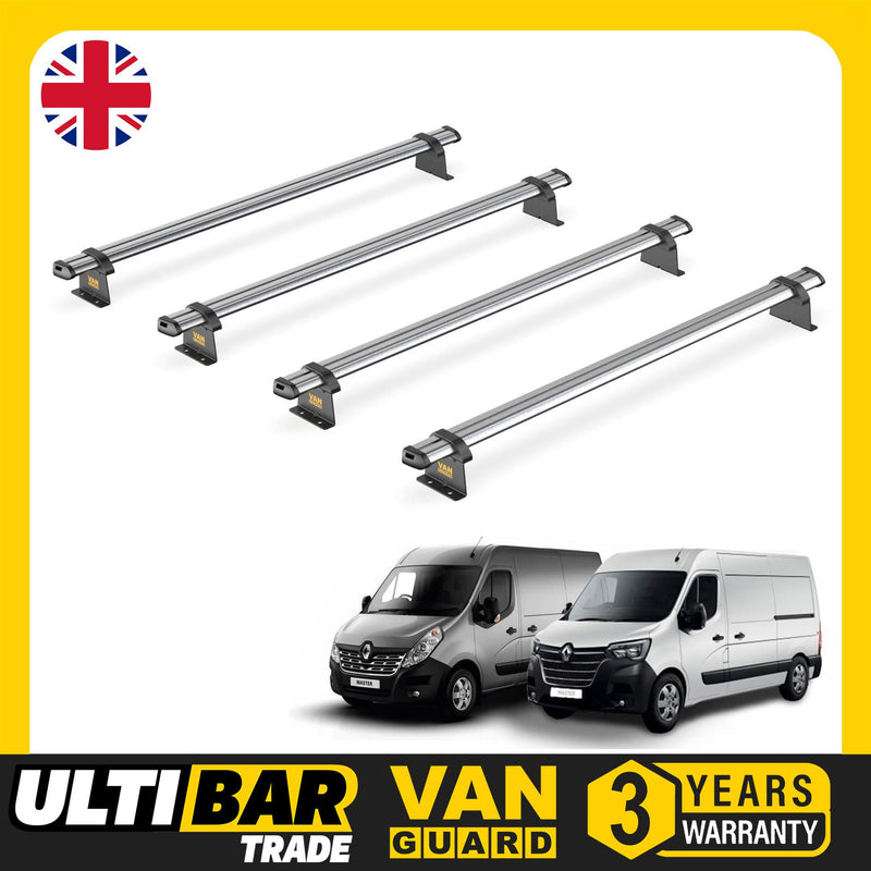 Renault Master (2010-2024) - 4 Van Guard Ultibar Trade Roof Bars