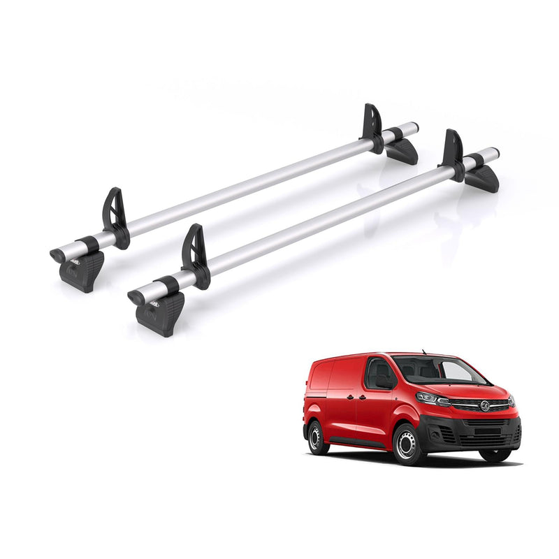Vauxhall Vivaro (2019-) - 2 Rhino Kammbar Pro Roof Bars (Aluminium)