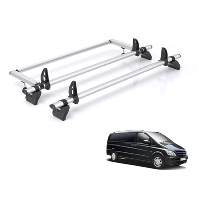 Mercedes Vito (2003-2014) - Rhino Kammbar Pro Roof Bars and Rear Roller
