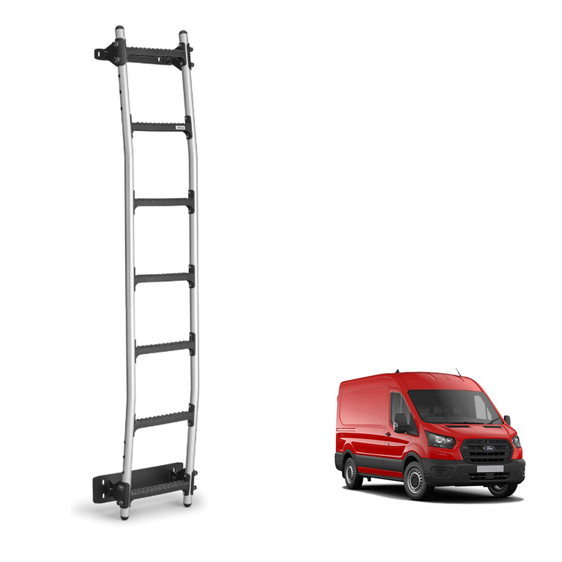 Ford Transit (2013-2024) - Rhino Aluminium 7 Step Rear Door Ladder