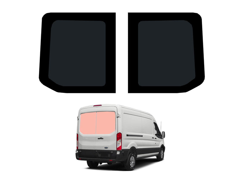 Ford Transit (2014-) Rear Barn Door Window Privacy Camper Glass