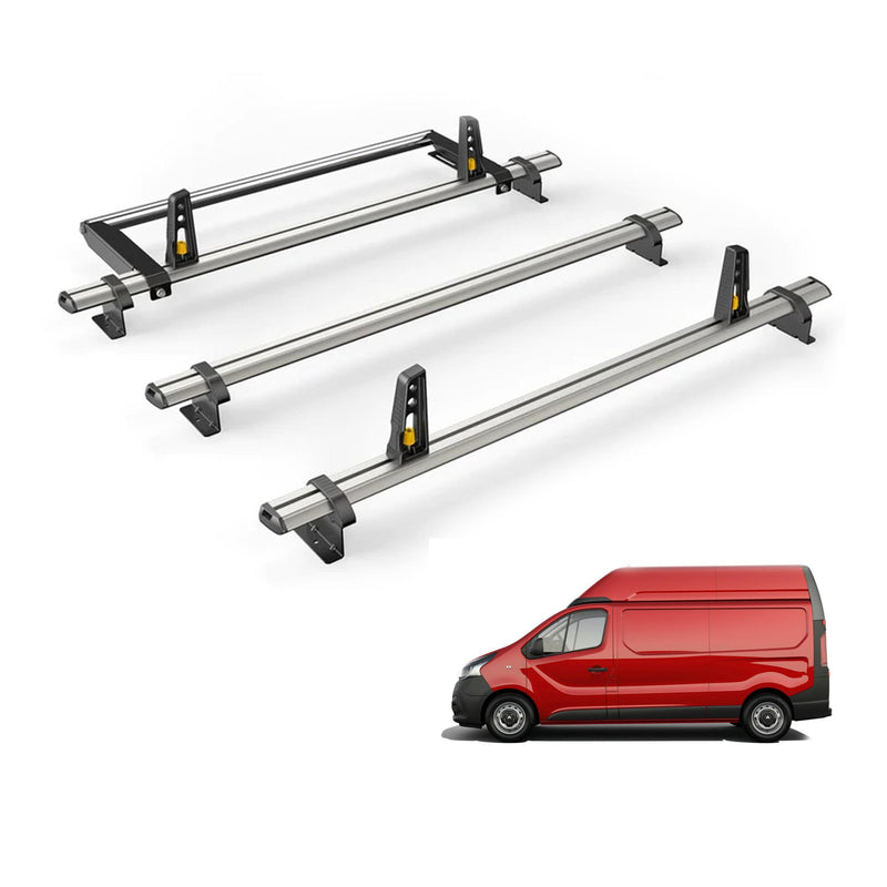 Vauxhall Vivaro (2014-2019) - 3 Van Guard Ultibar Plus Roof Bars + Roller