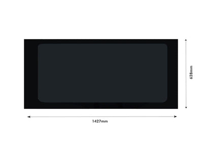 Ford Transit (2000-2014) - Left Opening Right Fixed Dark Tint Windows & Fitting Kit