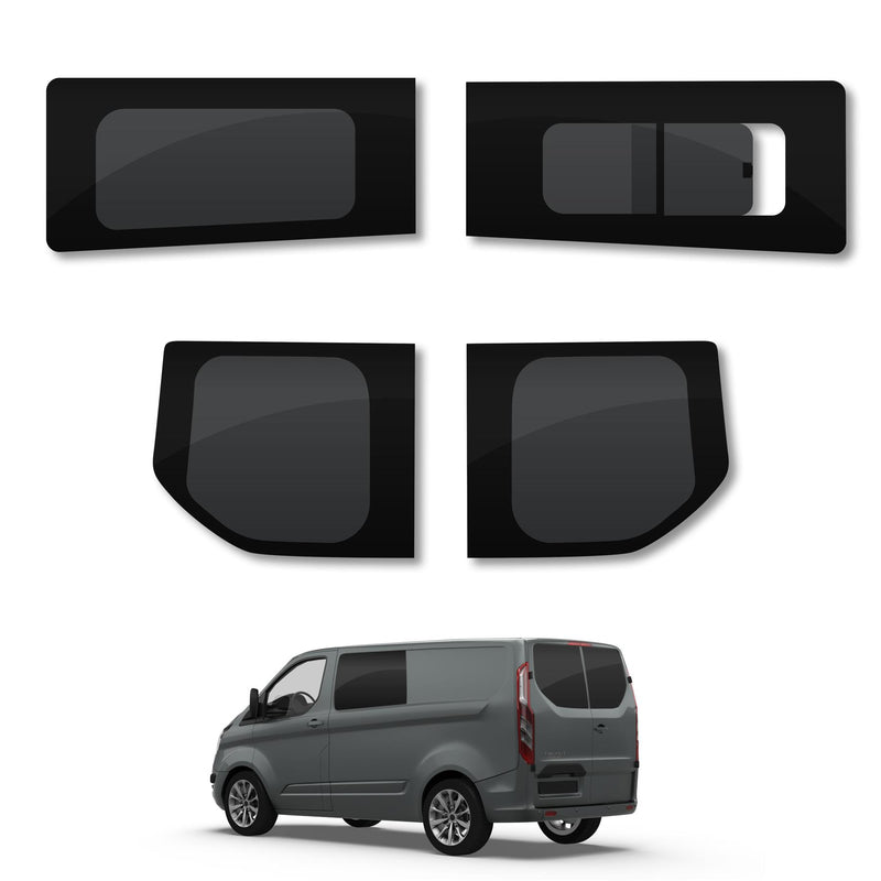 Ford Transit Custom 2013-2023 - Fixed Passenger + Opening Driver + Rear Door Windows