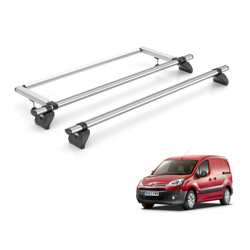 Citroen Berlingo Roof Rack Fits 2008-2018 L1 With Barn Doors 2x Bars Rhino Fleet