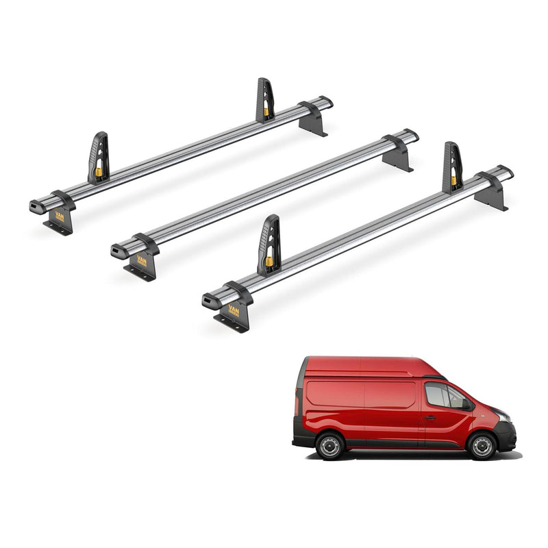 Van Guard Ulti Bar Trade + Loadstops 3 Bars Roof Rack For The Nissan Primastar 2022+