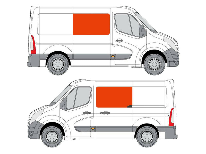 Vauxhall Movano (2010-2021) Driver and Passenger Side Fixed Window Privacy Camper Glass
