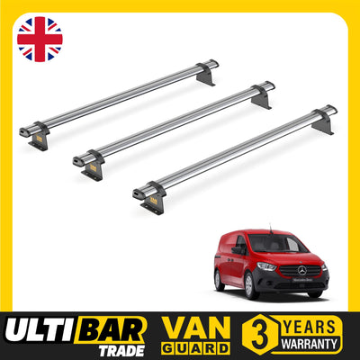 Van Guard Ulti Bar Trade 3 Bars Roof Rack For The Mercedes Citan 2022+