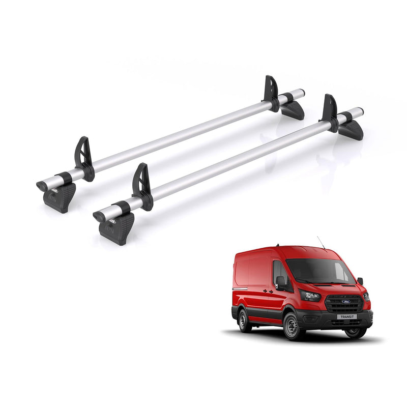 Ford Transit (2013-2024) - 2 Rhino Kammbar Pro Roof Bars (Aluminium)
