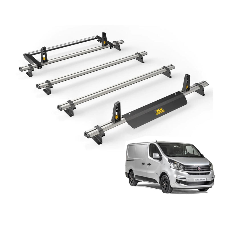 Fiat Talento (2016-2020) - 4 Van Guard Ultibar Plus Roof Bars + Roller