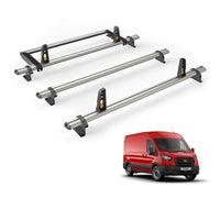 Ford Transit (2013-2024) - 3 Van Guard Ultibar Plus Roof Bars + Roller