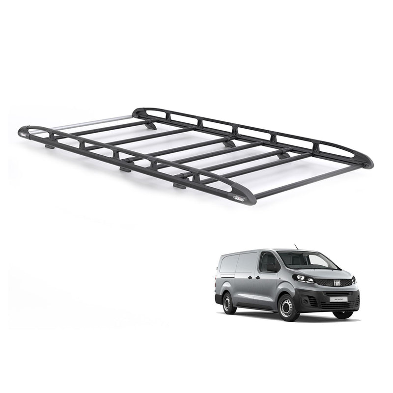 Fiat Scudo (2022-) - Rhino KammRack Black Roof Rack