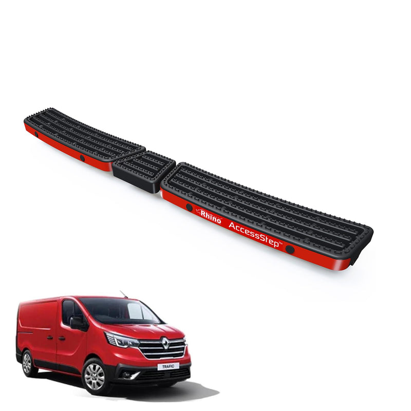 Renault Trafic (2014-) Black Triple AccessStep - With Reverse Sensors