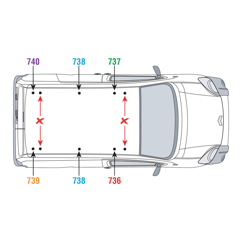 Citroen Nemo (2008-) - Van Guard Ulti Roof Rack