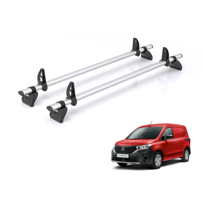Nissan Townstar (2022-) - 2 Rhino Kammbar Pro Roof Bars (Aluminium)