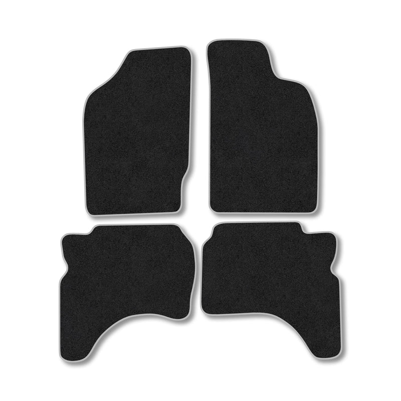 Mitsubishi L200 (1996-2008) [Double Cab] Carpet Floor Mat Grey Trim