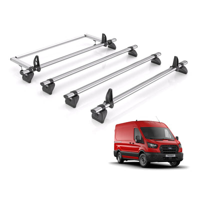 Ford Transit (2014 onwards) - Rhino Kammbar Fleet Roof Bars and Rear Roller